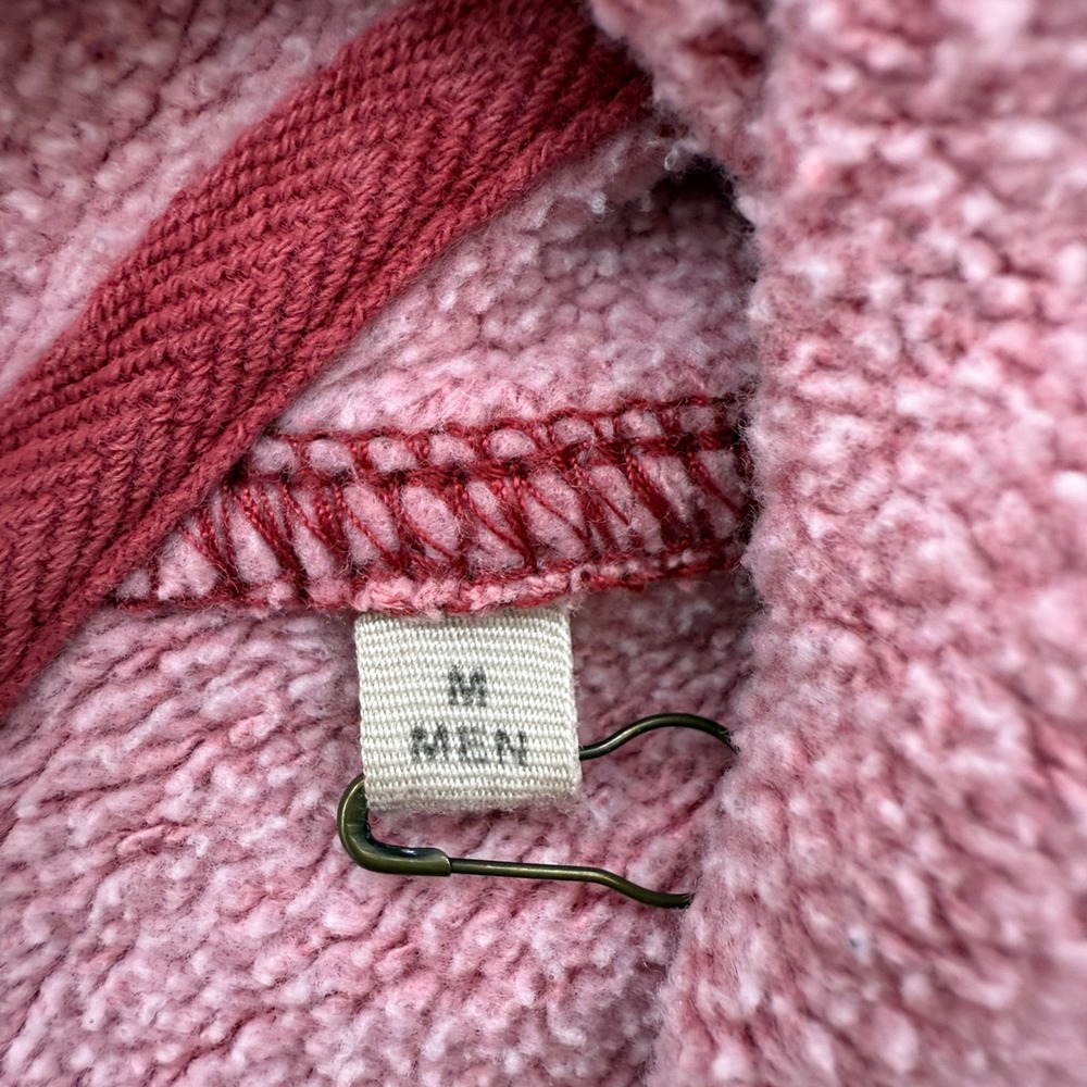 Life is Good Hoodie Pullover Sweatshirt Men's‎ M Medium Pink Embroidered Casual - Picture 2 of 6